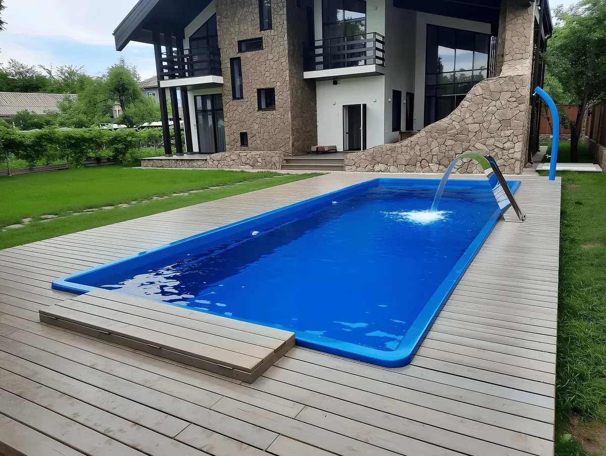 Композитный бассейн Laguna 9 — вид сверху в Озерске