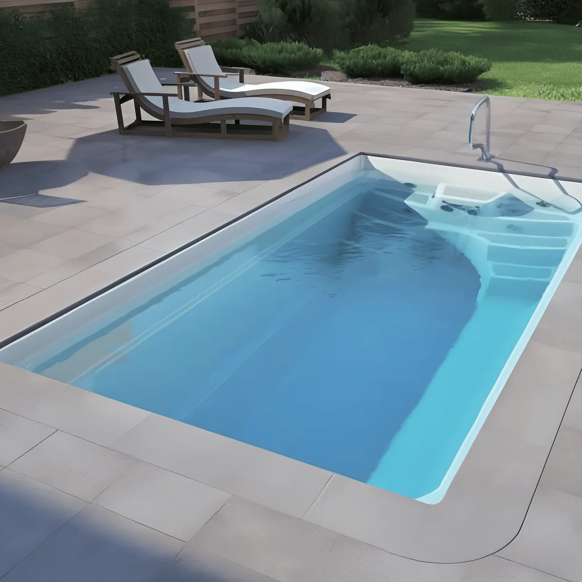 Композитный бассейн Laguna 5 — вид сверху в Озерске